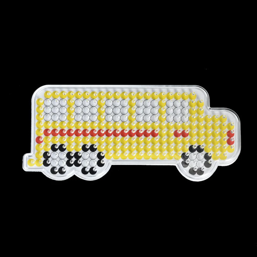 8-teilige Perlenvorlagen für Kinder-DIY-Bastelaktivitäten – Traktor-Flugzeug-Motorrad-LKW-Bus-Muster zur Verbesserung