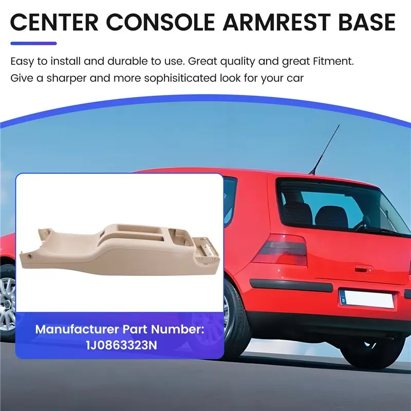 A30F-Car Rear Center Console Cup Holder 1J0863323N For Vw Jetta Golf Mk4 view 2