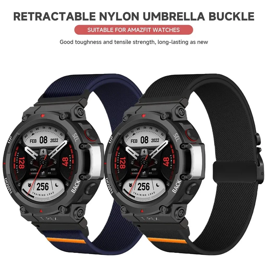 Correa de nailon para reloj inteligente Huami Amazfit T-REX 3, repuesto deportivo para Amazfit t-rex/t-rex Ultra, accesorios de pulsera