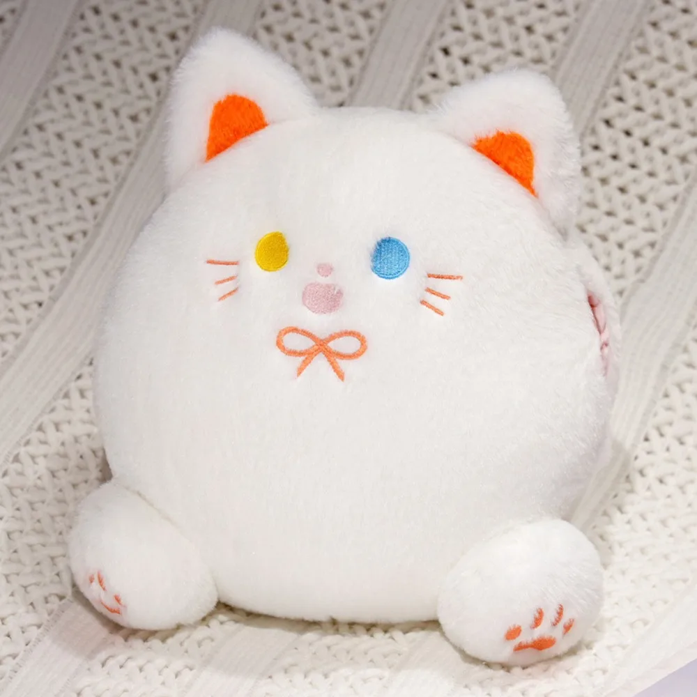 

PP Cotton Calico Cat Plush Toys with Hand Pocket Plump White Cat Plush Pillow Cute Kawaii Black Cat Plush Doll Children Girl