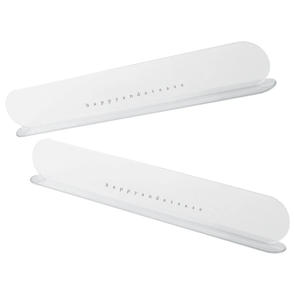 

2Pcs Stylish Kitchen Sink Anti-splashing Guard Baffle Board Transparent Water Retaining Plate