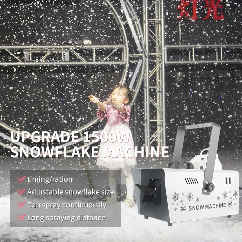 Snowflake Generator Machine, Snow Making Machine, DJ Snowmaking Effect para Palco, Festa de casamento
