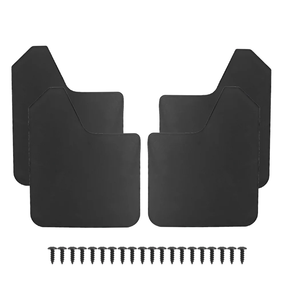 

4Pcs Universal Car Mudguard Cover Mud Flap Guards Fenders Fit For Accessories MF12 BAS BLK