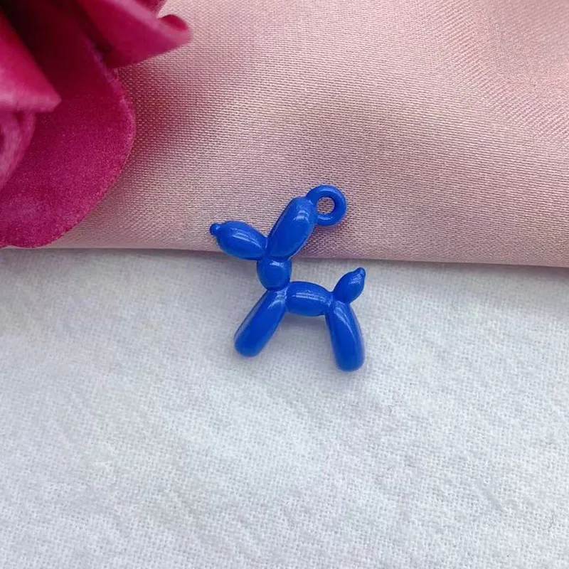 13pcs 19*15mm 13colors 3D Balloon Dog Metal Charms Pendant Earring Bracelet DIY Necklace Jewelry Making view 5