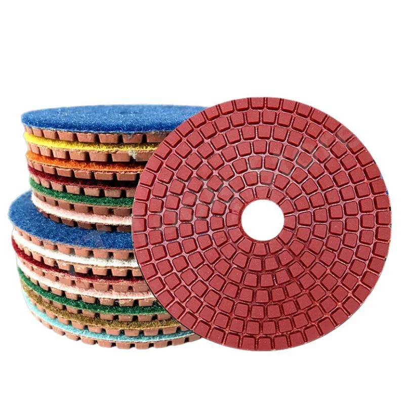 7PCS 3/4Inch Diamond Wet Polishing Pads Flexible Grinding Discs Gloss Pad Granite Marble Stone Sanding Disc Polishing Tools