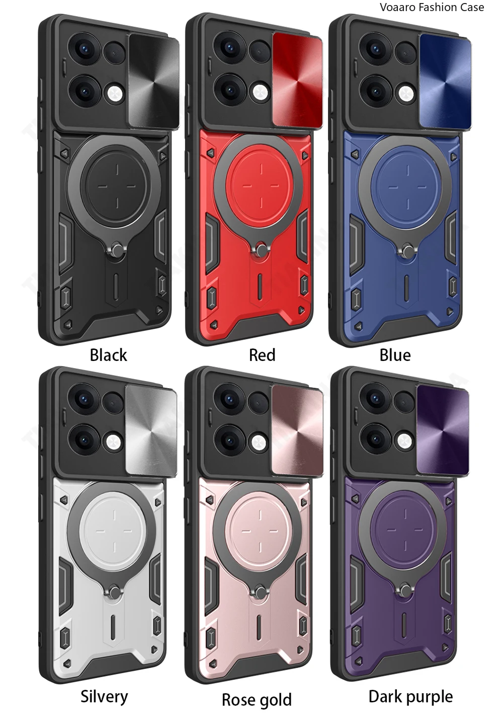 كاميرا بعدسة منزلق حماية درع Funda لهاتف OPPO F31 5G A6 Pro 4G حافظة عالمية لهاتف OPPO A6 5G حافظة صينية غطاء حامل حلقي مغناطيسي