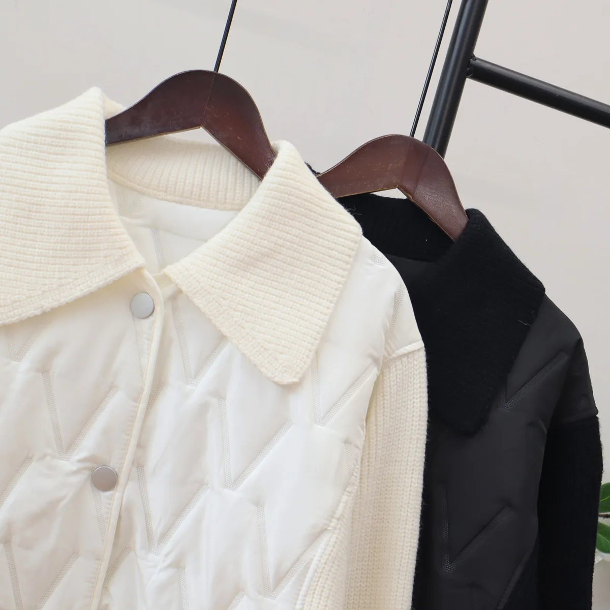 معاطف باركاس محبوكة سترات نسائية مقسمة جيب بياقة مقلوبة وأكمام طويلة واحدة الصدر فضفاضة غير رسمية لخريف وشتاء 2025 #5