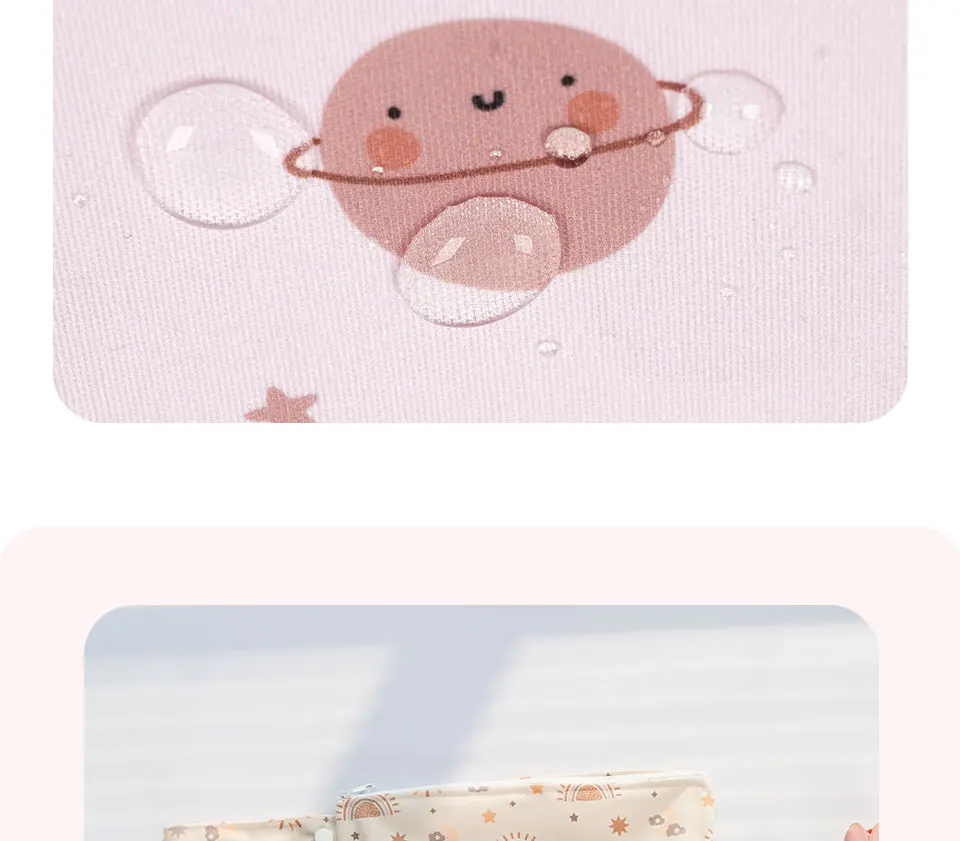 Kangobaby # my soft life # wasch bar wieder verwendbare Baby decke Aufbewahrung tasche leicht zu tragen multifunktion ale Reisetasche Größe 26x22x5cm – Detail 7