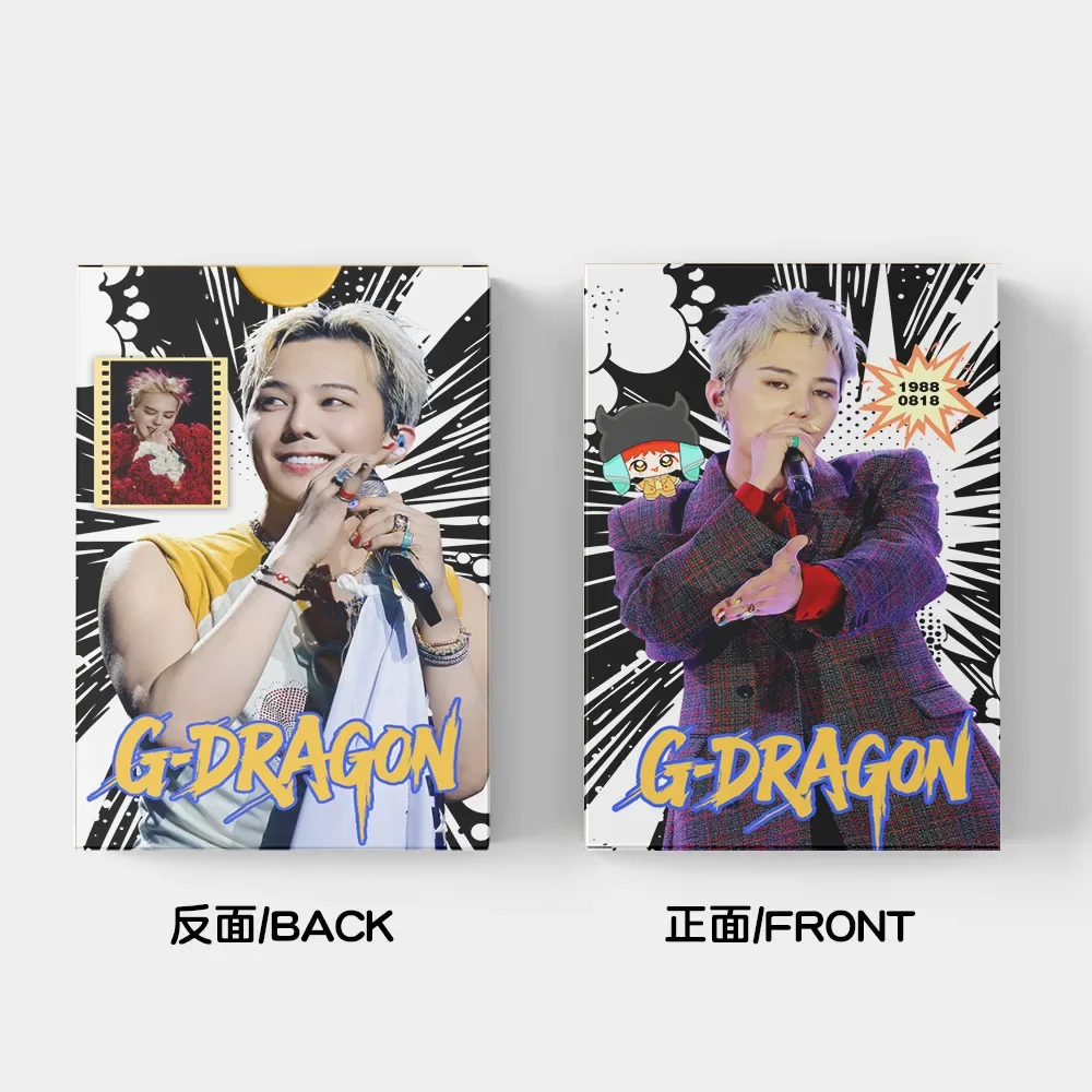 BIGBANG Idol سلسلة جديدة HD Printd Photocards G-DRAGON 30 قطعة/المجموعة TAEYANG DAESUNG TOP Laser Lomo بطاقات VIP المشجعين جمع هدية