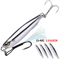 1PC Metal Jigs Lure 10g 15g 20g 30g 40g Trolling Fishing Bait Sinking Hard Wobbler Long Casting Artificial Swimbait Fishing Lure