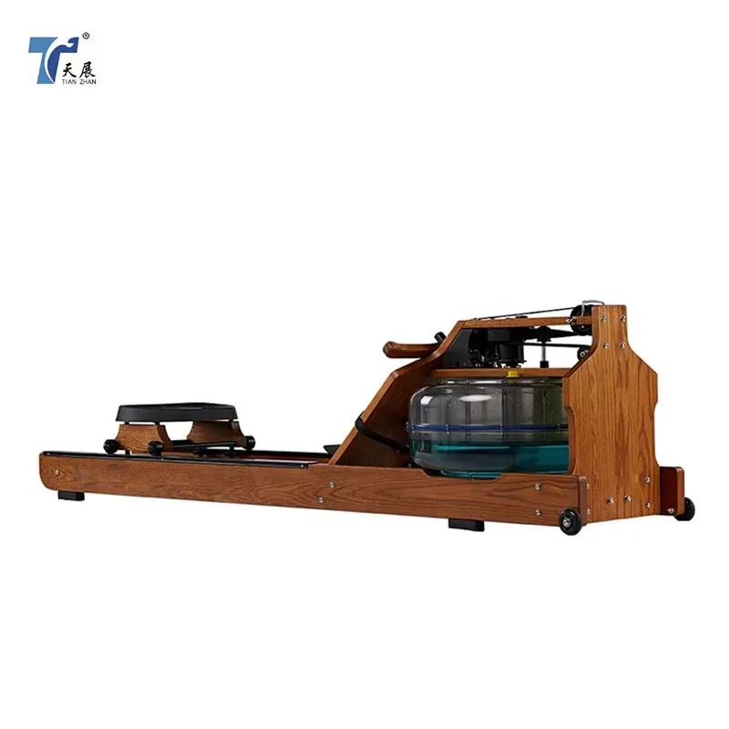 Multi Stage Adjustable Solid Wood Commercial Water Rower Home Use Oversized Water Rowing Machine