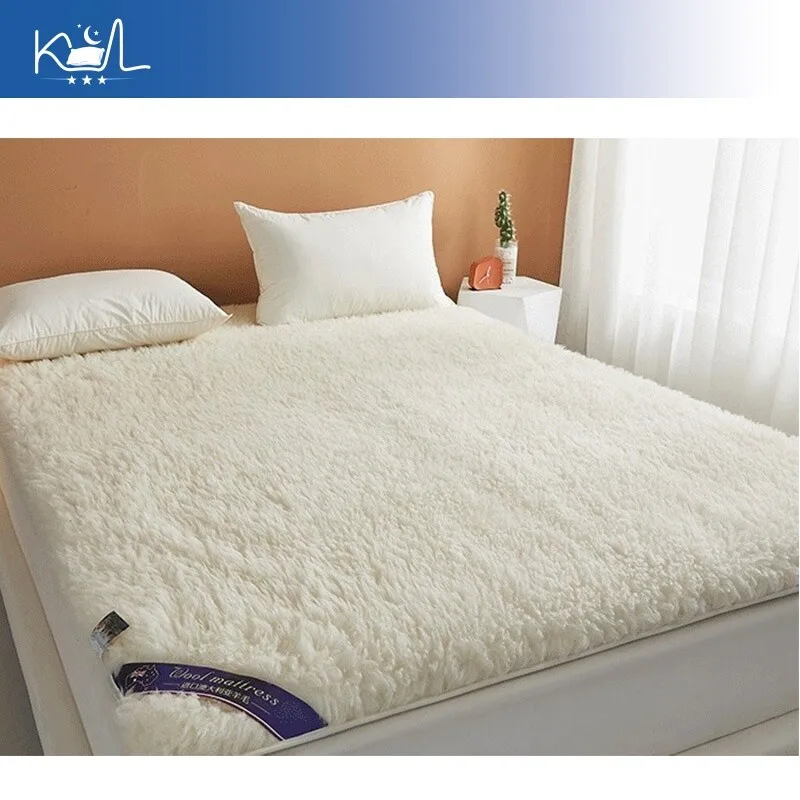 Soft Plush Wool Sherpa Mattress Topper | Thickened Thermal Winter Single Bed Pad for Japanese Tatami Floor