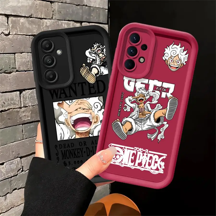 Ones Pieces Gear 5 Luffy Case for Samsung Galaxy A17 A50 A14 A05 A20 A04 A16 A11 A12 A07 A06 A13 A30 A15 Phone Cover