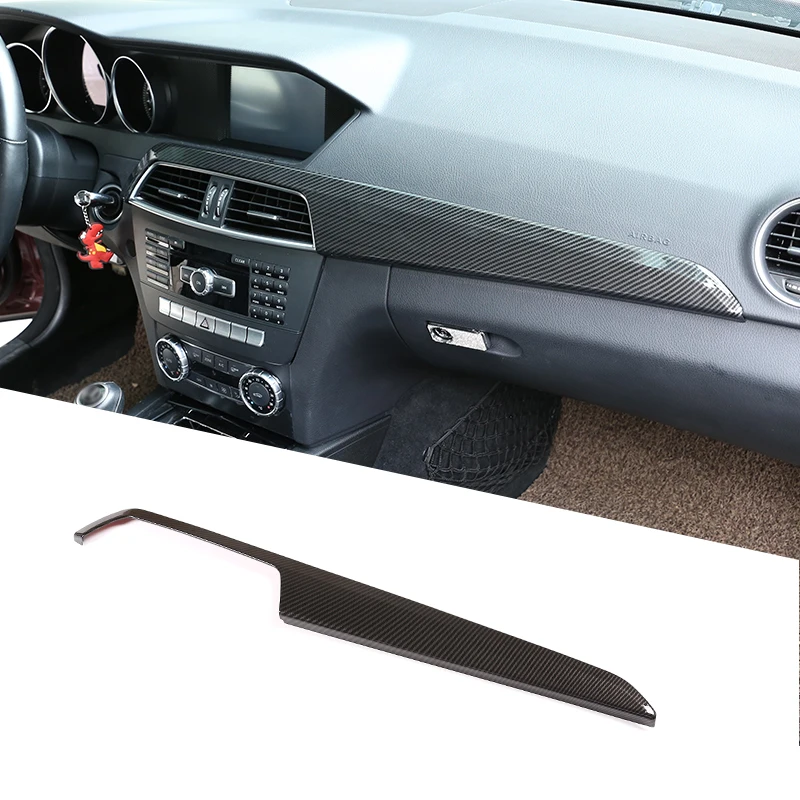 

Interior Center Console Protection Panel Cover Trim For Mercedes Benz C Class W204 2010-2013 ABS Carbon Fiber Car Accessories