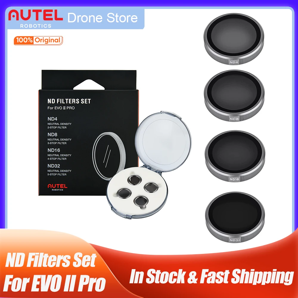 Autel Robotics Original EVO II Pro ND Filters 4 Pack Lens Filters ND4 ND8 ND16 ND32 Camera Accessories Drone Aperture Exposure