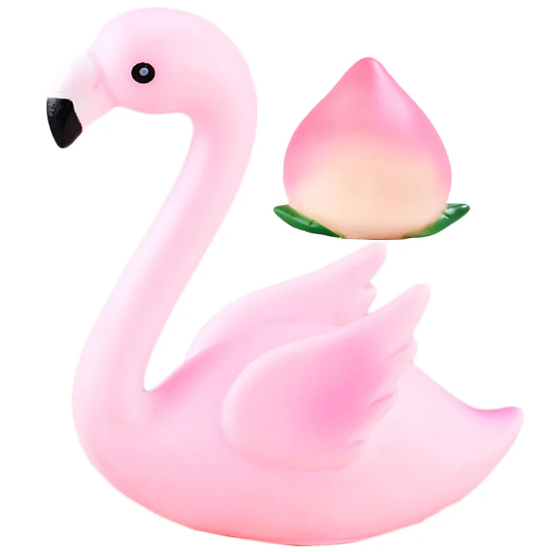 Micro Flamingo Figurine Miniature Animals Ornaments for DIY Fairy Garden Small Plants Decoration Living Room Office Accessories