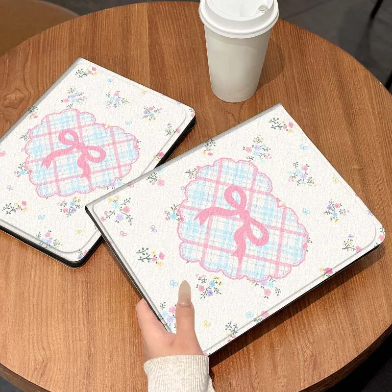 

Pink bow rabbit cute cartoon For Xiaomi Redmi Mi Pad 2 4 5 6 6s 7 8 11 12.5 12.4 11.2 8.7 SE Pro Plus Max Cover Tablet Case