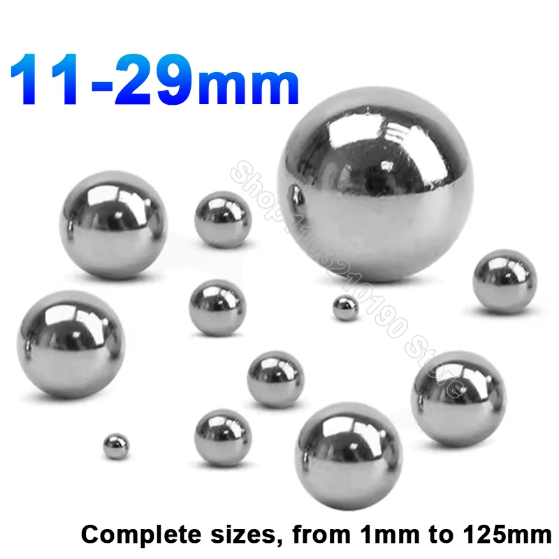 

1-10pcs 304 Stainless Steel Ball Diameter 11 12 13 14 15 16 17 18 19-29mm High Precision Bearing Roller Small Smooth Slide Beads