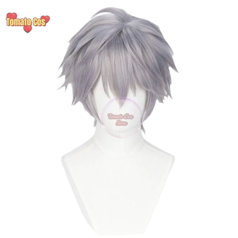 Accessoires de cosplay de scène Alien Anime pour hommes, perruque personnalisée, cheveux gris argent, spectacle de scène, Noël, Halloween, nouveau