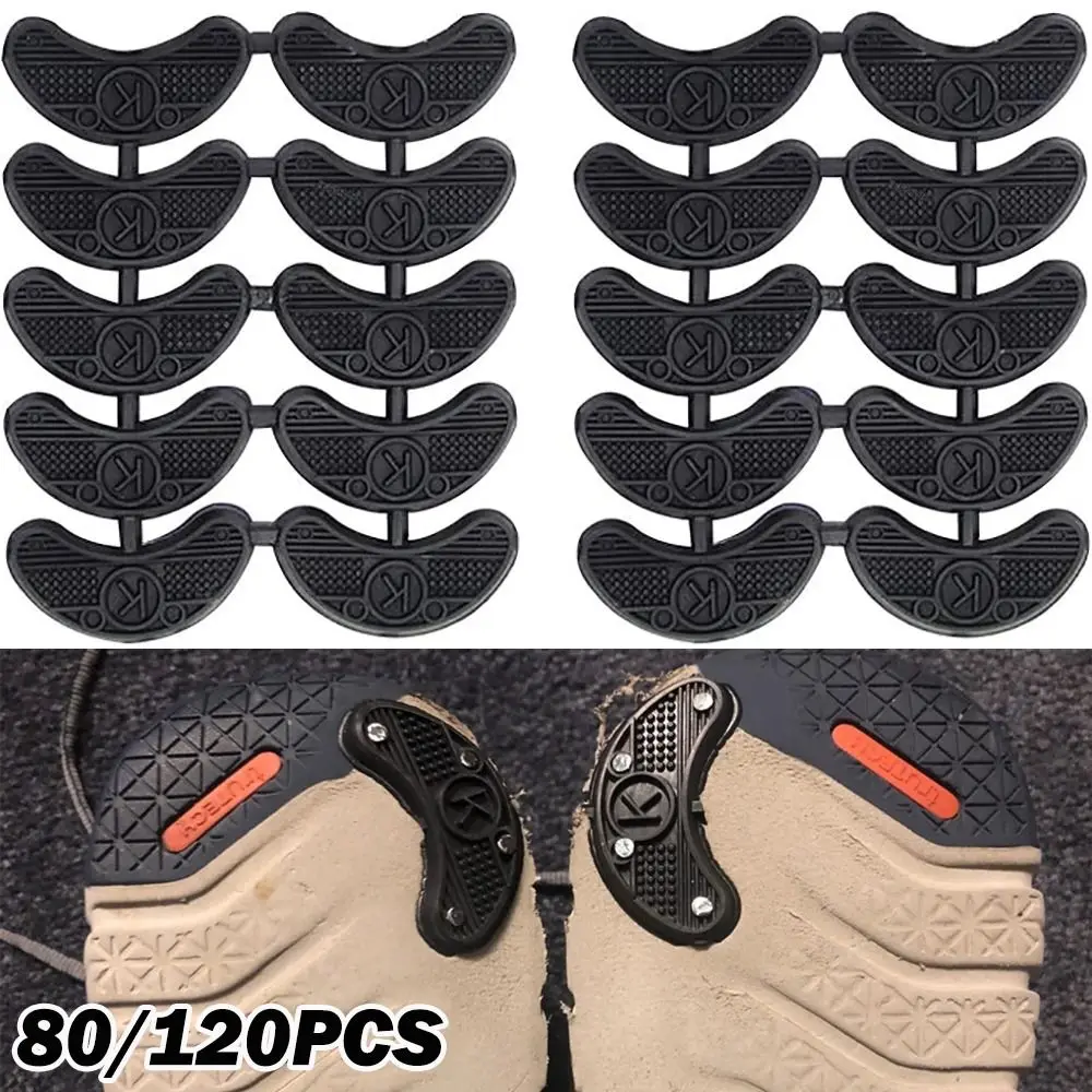 

New Black Shoe Repair Heel Plates Anti- skid Rubber Shoe Heel Taps Shoes Repair