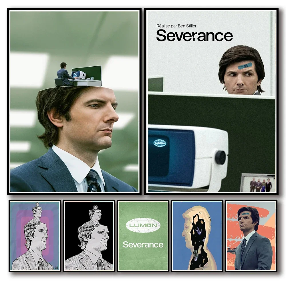 Severance Poster TV Show American Drama Movie Decorative Murals Canvas Painting Print Picture Wall Art Living Room