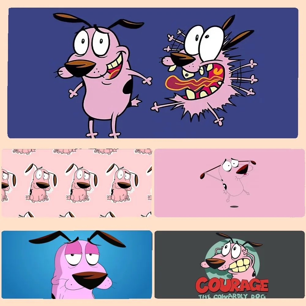 C-COURAGE The C-Cowardly D-Dog Mousepad Large Gaming Compute Gamer PC Keyboard Mouse Mat