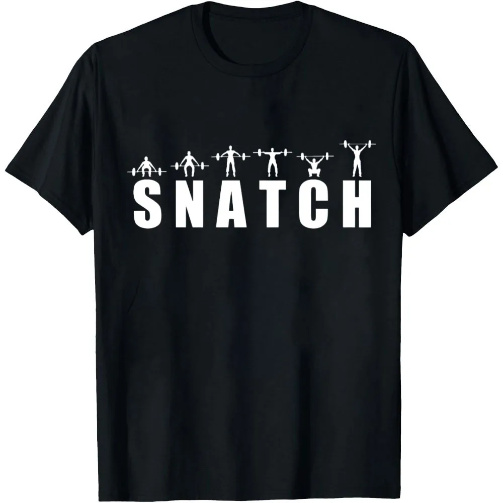 Snatch Weightlifting Movement Graphic T-Shirt Lifting Crossfit Fitness Lifter Training Casual Streetwear Gift Men Clothing