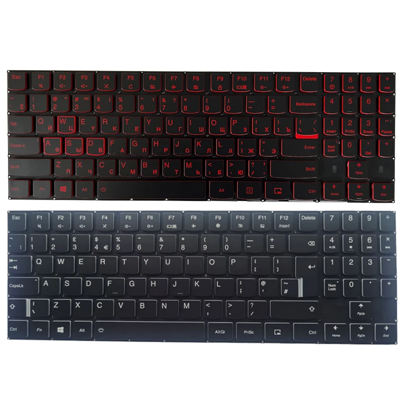 Nowy dla Lenovo Legion Y540-15IRH Y540-17IRH Y545-PG0 Y530-15ICH Y7000P-1060 rosyjski/US/UK/hiszpański/łaciński/niemiecki klawiatura laptopa
