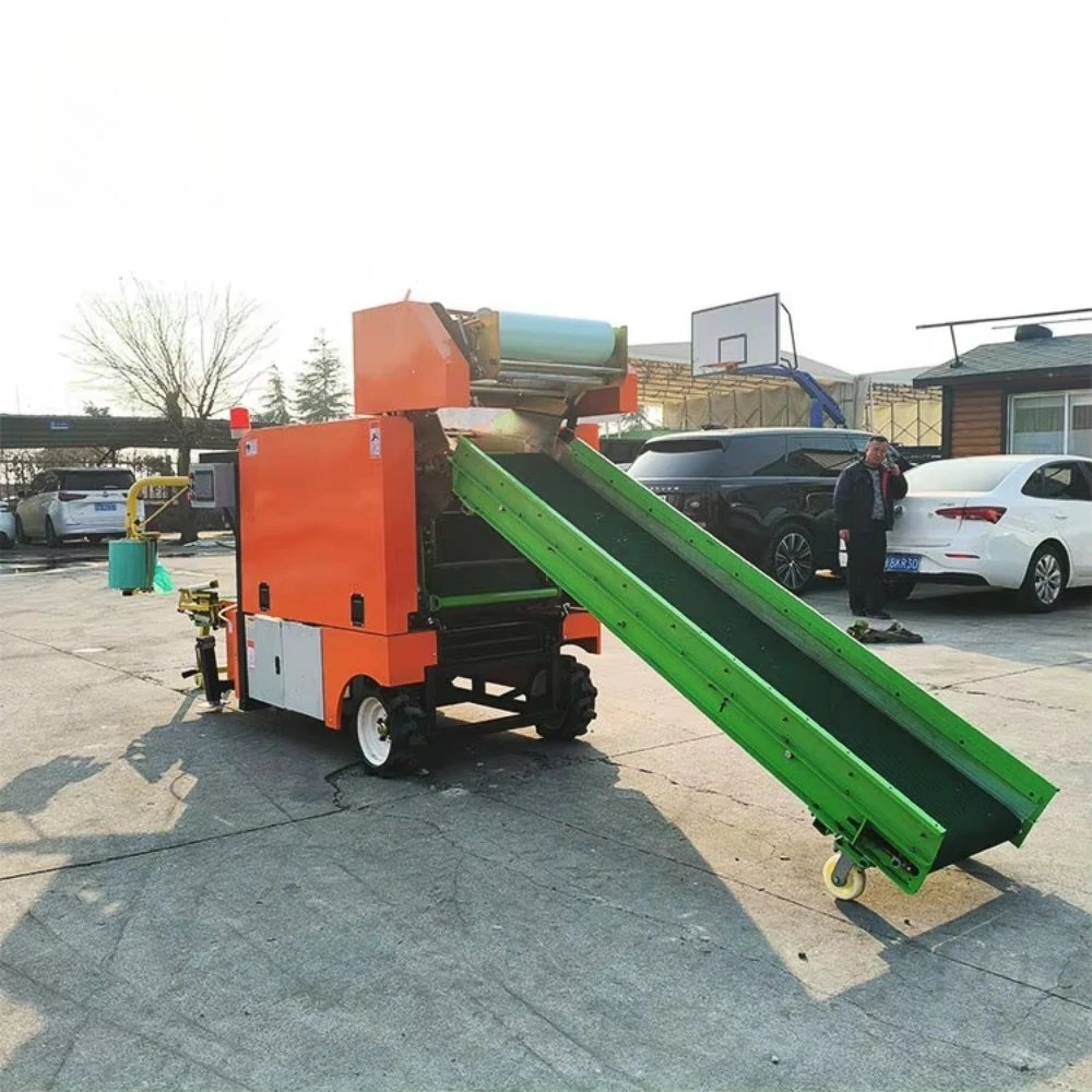 New Style Full Automatic Model 60 Integrated Baling and Dual-Wrapping Machine Alfafa Silage Baler Machine