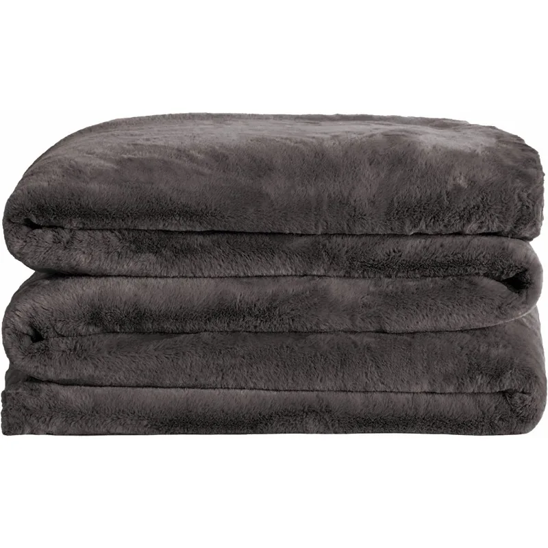 

Faux Fur Blanket Extra Large Lightweight Super Soft Blanket Machine Washable Add A Layer of Softness To Any Bed or Sofa