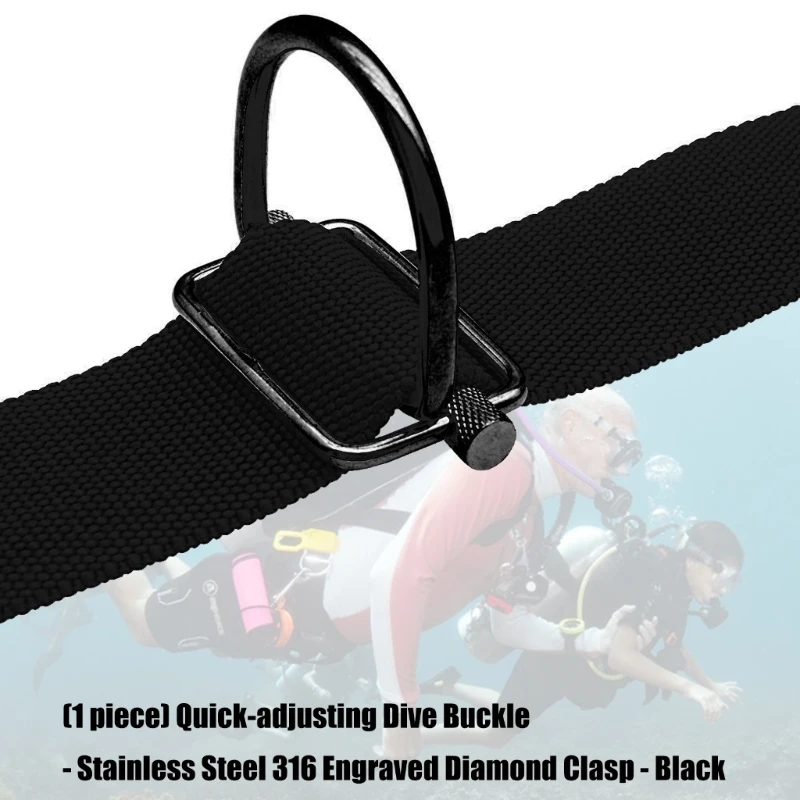 

316 Stainless Steel Quickly Release Roller Knurled Diving Buckles For Secure Unde