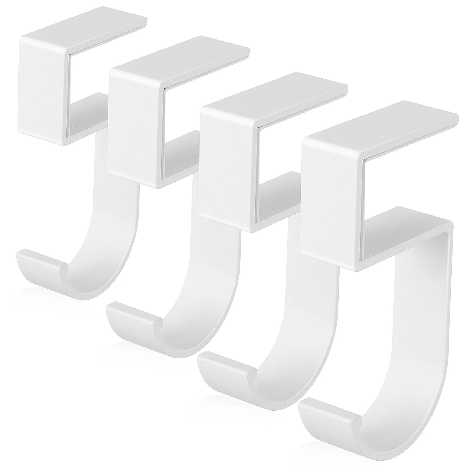 

4Pcs Table Bag Hooks for Desk Purse Hanger No Installation Required Backpack Umbrella Holder Space Saving Aluminum Mounting Free