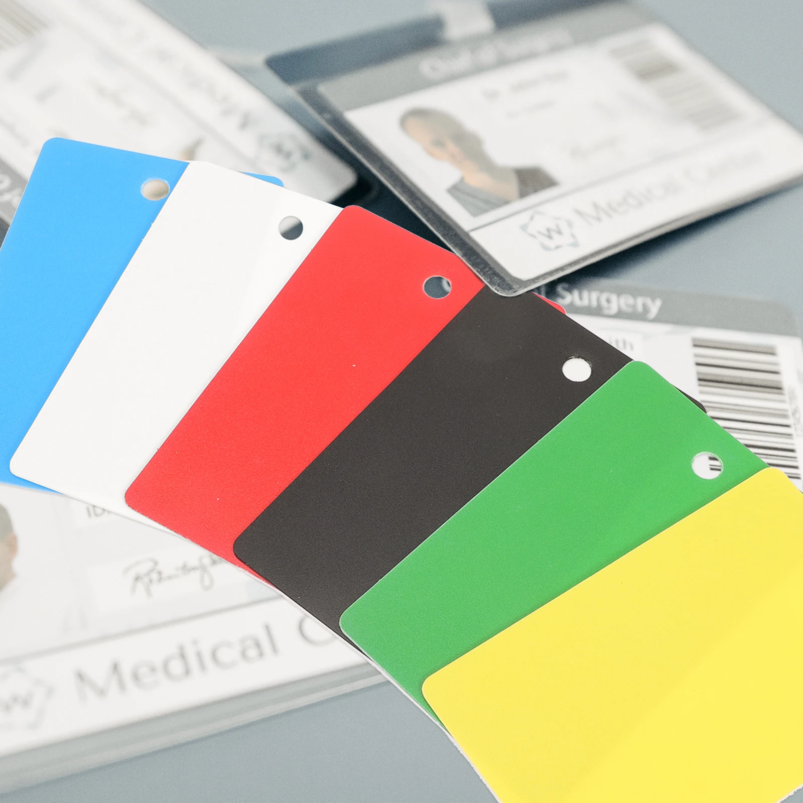 

30 Pcs Marker Badge Buddy Vertical Id Holder Pvc Card Protector for Patients Nursing Healthcare Role Recognition