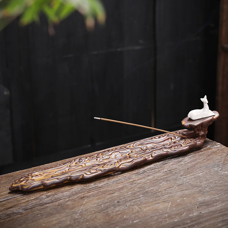 Y Ceramic Stick Incense Holders Sandalwood Agarwood Line Incense Burner Home Interior Study Tea Ceremony Decoration Aromatherapy