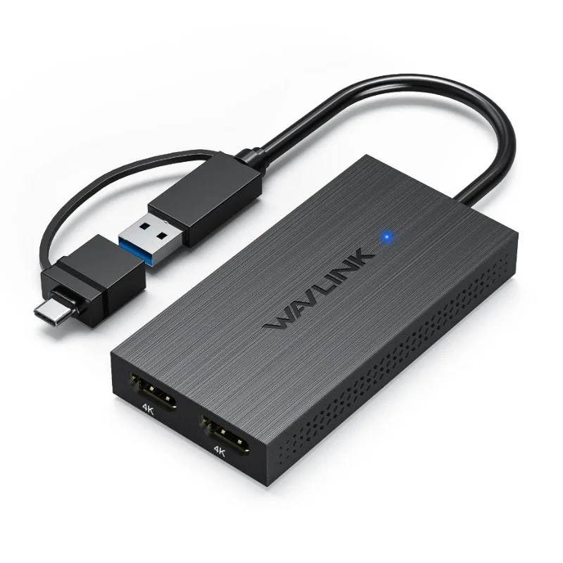 محول WAVLINK USB 3.1/USB C إلى HDMI مزدوج UG6902H رقاقة مزدوجة 2K/5K @ 60 هرتز متوافق مع Windows، M1/M2/M3 Mac4K #5