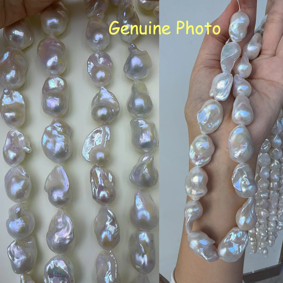 

Baroque Natural Freshwater Pearl Fish-Tailed Beads High Quality Charms for DIY Women Men Necklace Jewelry Making Accessories