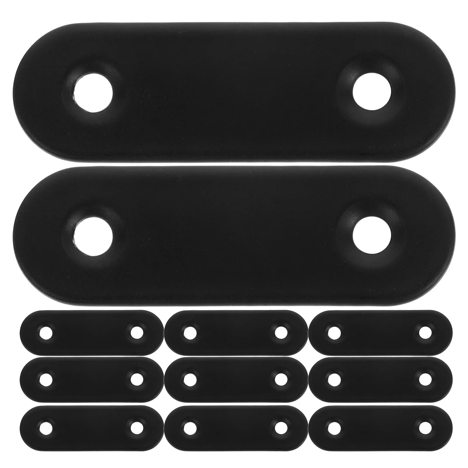 

12Pcs Stainless Steel Corner Repair Brackets Flat Plates for Furniture Shelves Cabinet Supports Metal Fixing Brackets