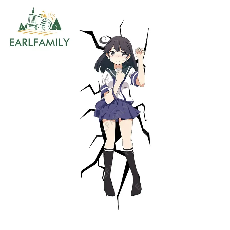 

EARLFAMILY 13 см X 4,9 см для девочек в стиле аниме, разделенные виниловые наклейки для автомобиля, граффити, наклейка на мотоцикл, багажник мотоцикла, кемперван, наклейки