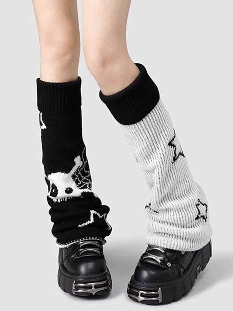 1 Pair Of Autumn And Winter Women's College Style Comfortable Soft Breathable slimming And Fashionable Reversible Leg Covers