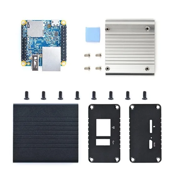 Imagem -06 - Nanopi Neo Lts com Dissipador de Calor Cnc Metal-case Allwinner h3 Quad Cortex-a7 12 Ghzopenwrtubuntu Linux Armbian Dietpi 256m 512m de Ram