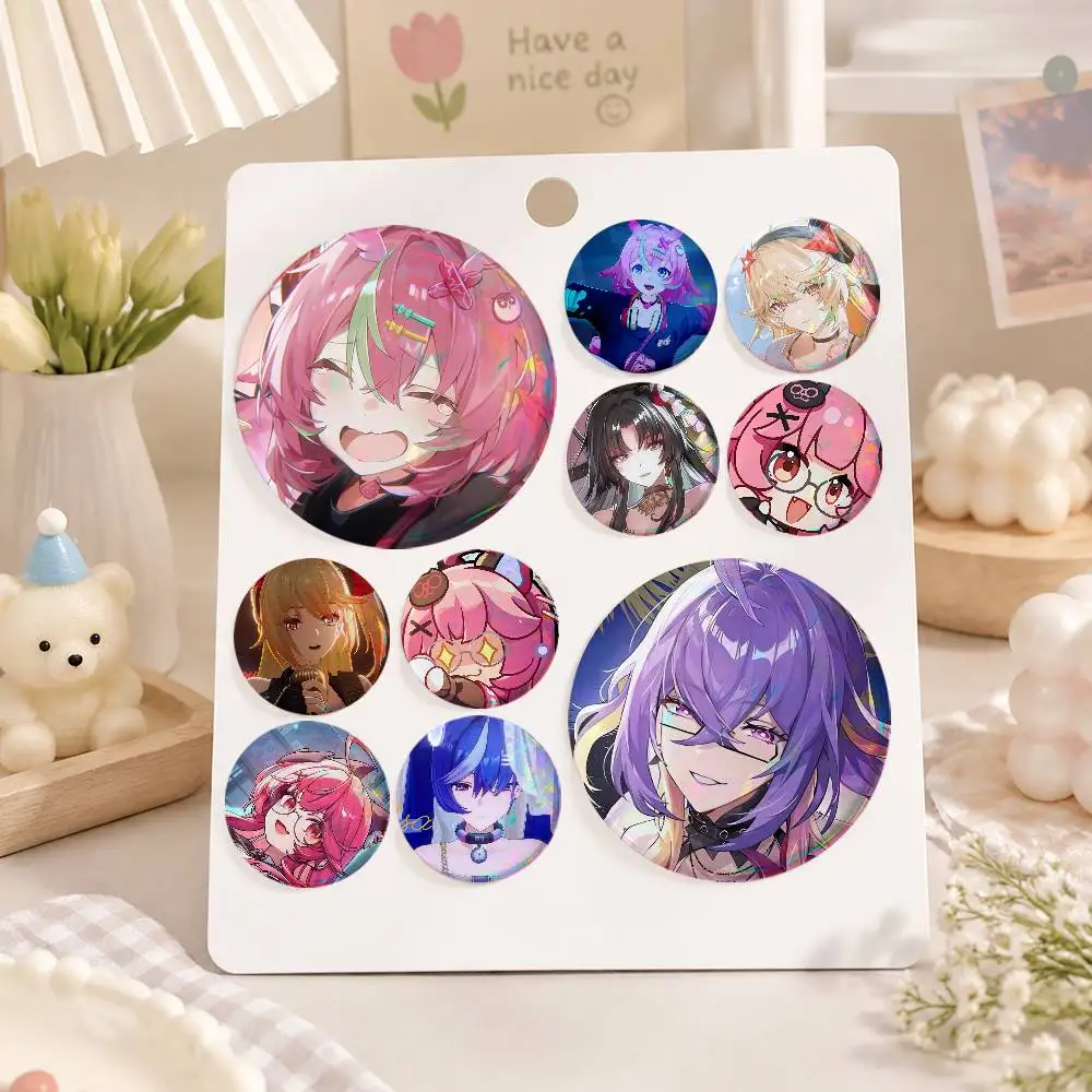 A-NTE Nanally Neverness To Everness Creative Tinplate Brooch Figure Icon Badge Handmade Brooches For Backpack Clothes Decoration
