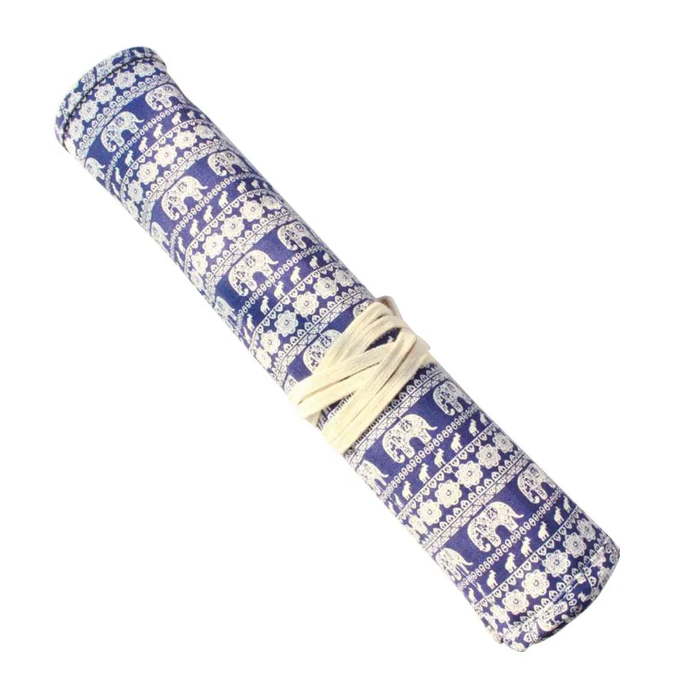 Porte-brosse d'artiste à 20 fentes, pochettes en toile durables, rangement enroulable pour stylos d'artiste, fournitures d'art de voyage