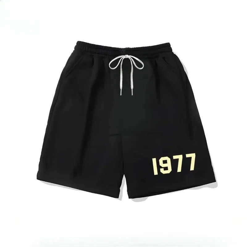 2026 New American Summer Digital Print Five - Quarter Pants Men and Women with The Same Type of Loose Matching Couple Shorts Ins