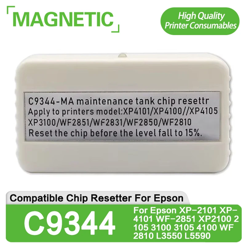 C9344 C12C934461 Maintenance Box Chip Resetter For Epson XP-2101 XP-4101 WF-2851 XP2100 2105 3100 3105 4100 WF 2810 L3550 L5590