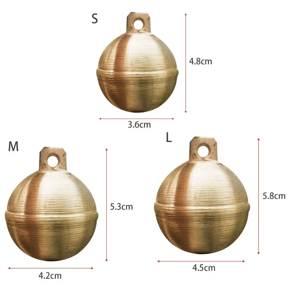 DIY Christmas Decorations Making Wind Chimes Home Decoration Pure Copper Copper Bell Bronze Bell Dog Bell Round Bell