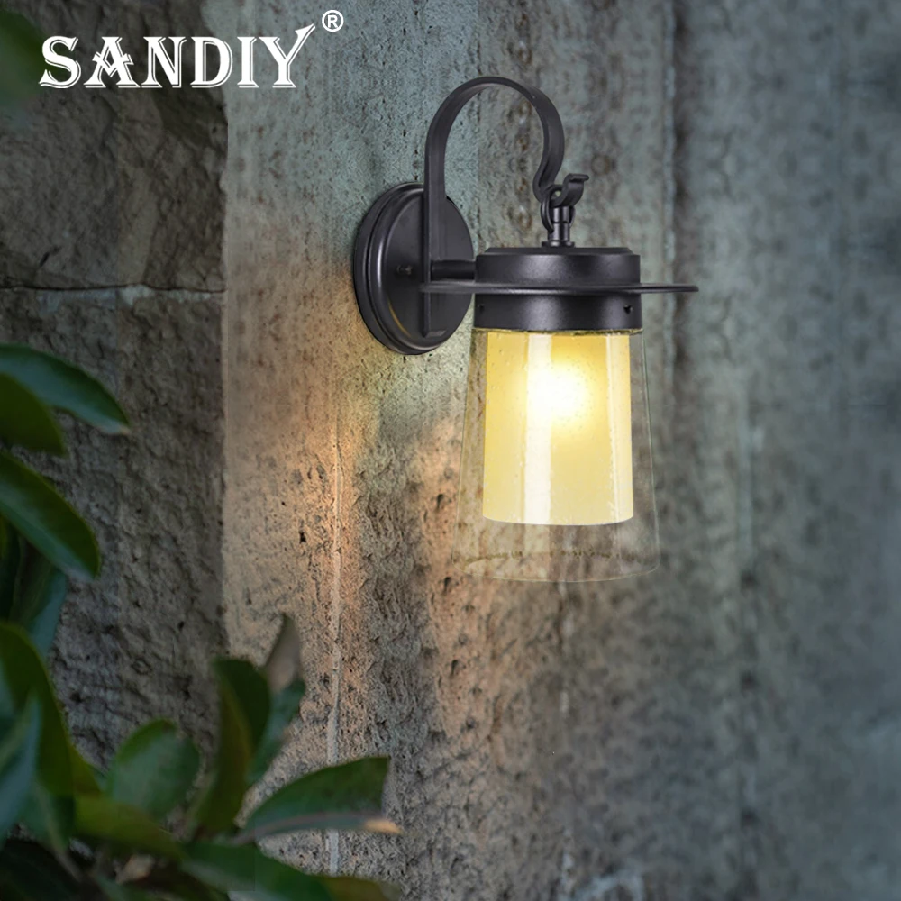 2024 Europe Outdoor Lighting Wall Lamp Waterproof Industrial Decor Outside Light With LED Retro for Garden Patio Garage Door