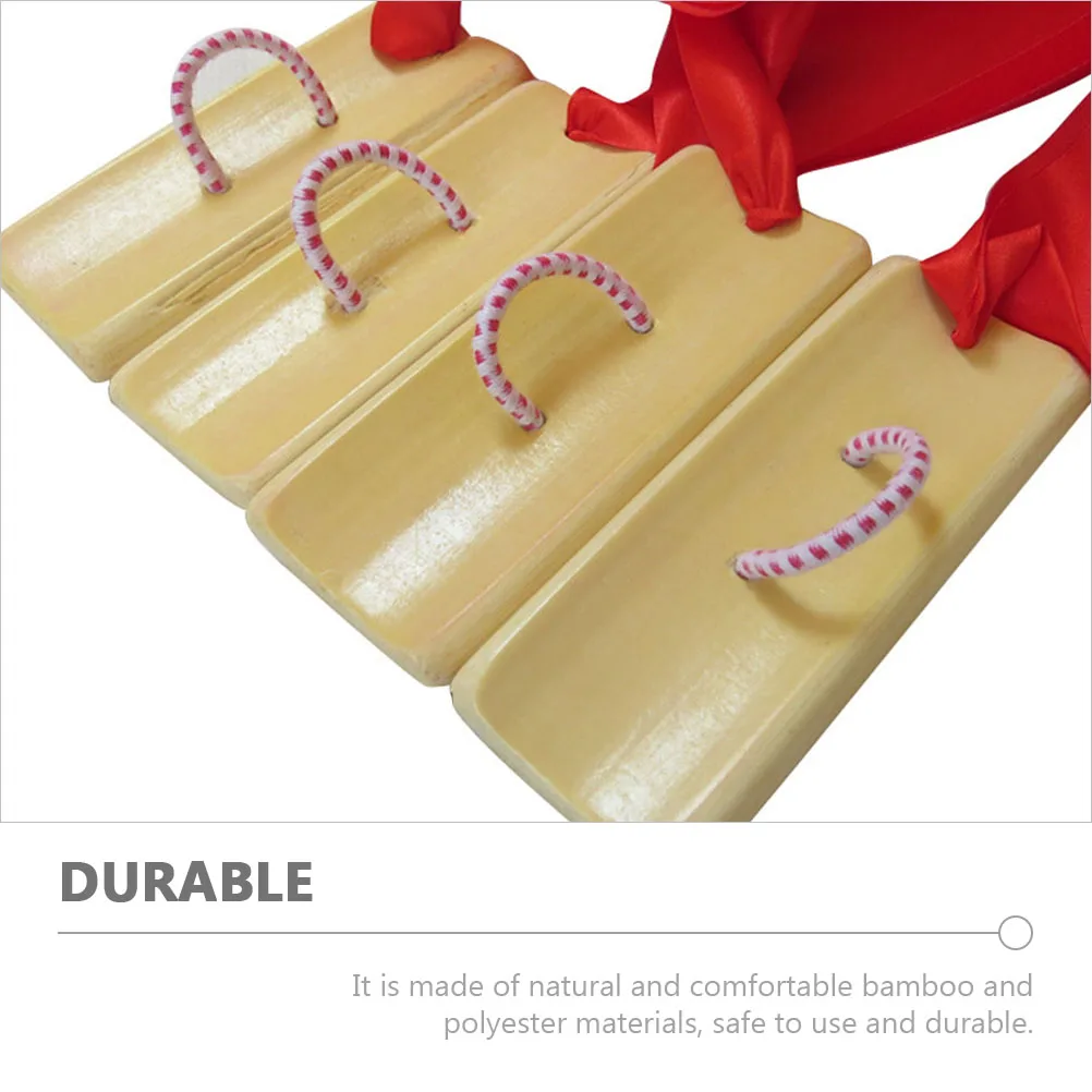 

4Pcs Bamboo Allegros Traditional Clappers Professional Durable Handheld Instruments for Daily Practice Stage Performance