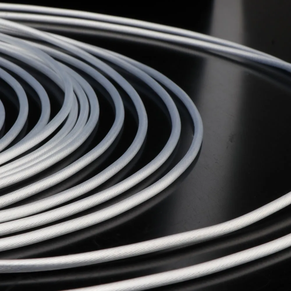 7N 크리스탈 구리 + 35% 은 도금 와이어(3.4mm OD, 34 코어, PTFE 절연) – HiFi 스피커, RCA, XLR, AUX, 전원 및 CD C용