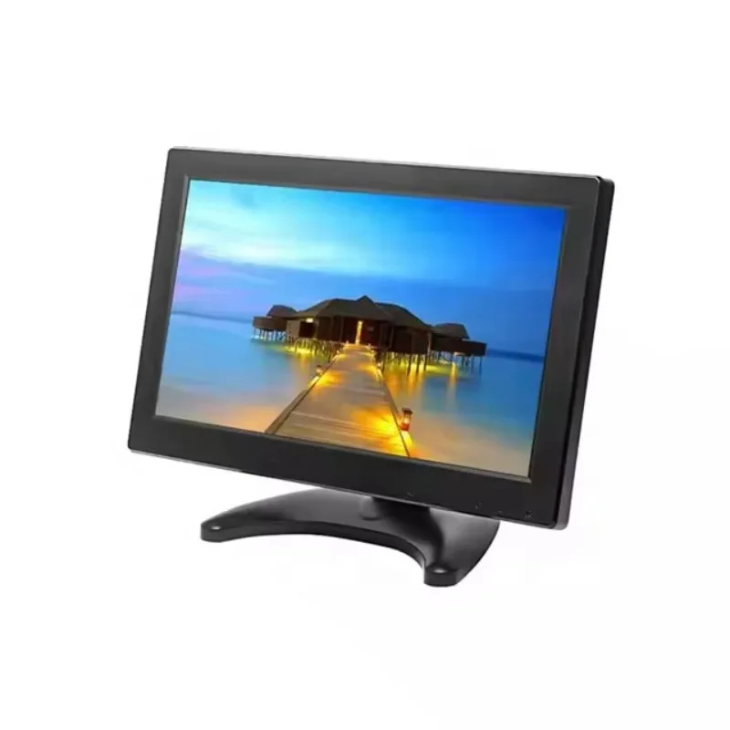 

10 Inch LCD Mini CCTV HD AV VGA HDTouch Screen Speaker Desktop Industrial Use New Product Display
