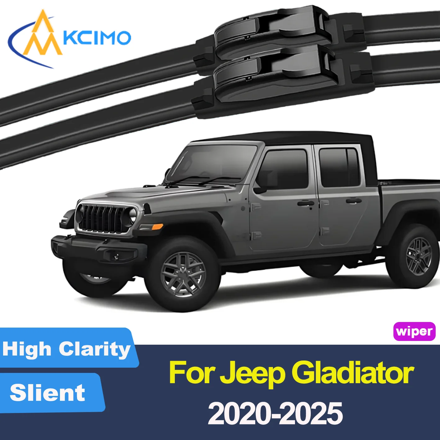 

2PCS New Wiper Blades for Jeep Gladiator JT 2020-2025 Jeep JT (Mexico) Front Windshield Auto Wipers Blade Accessories 2025 2024